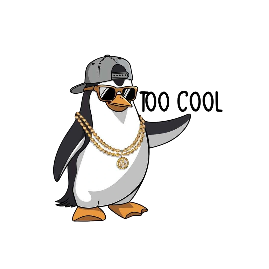 Too Cool Sticker